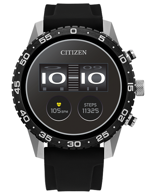 CZ Smart Touchscreen Black Dial Silicone Strap MX1011 05X CITIZEN